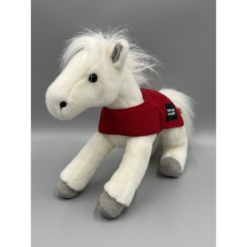 2011 Wells‎ Fargo Snowflake Legendary Pony Plush White Horse 12” Stuffed Animal